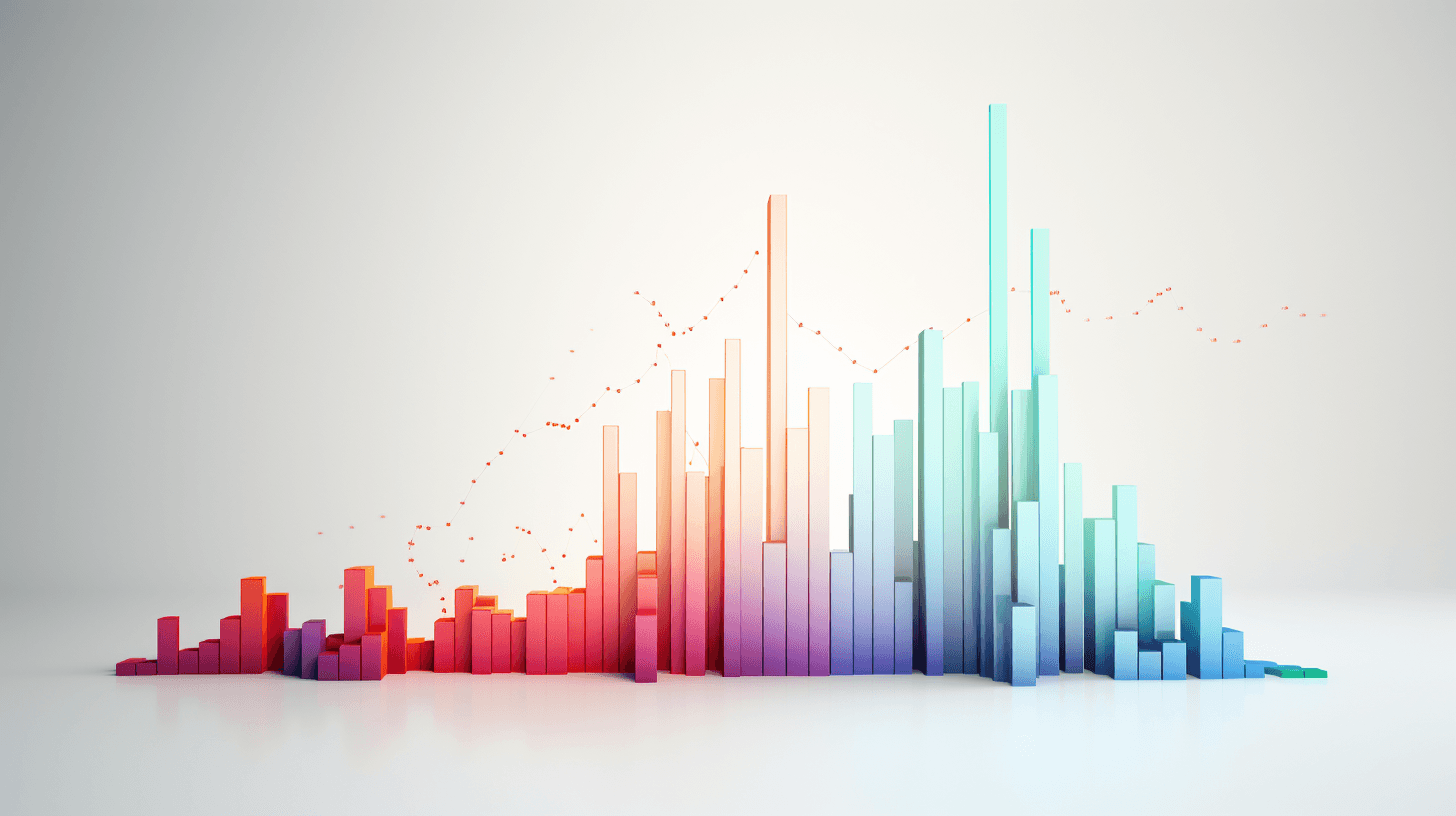 Chart representing financial growth